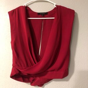 Flirty red blouse